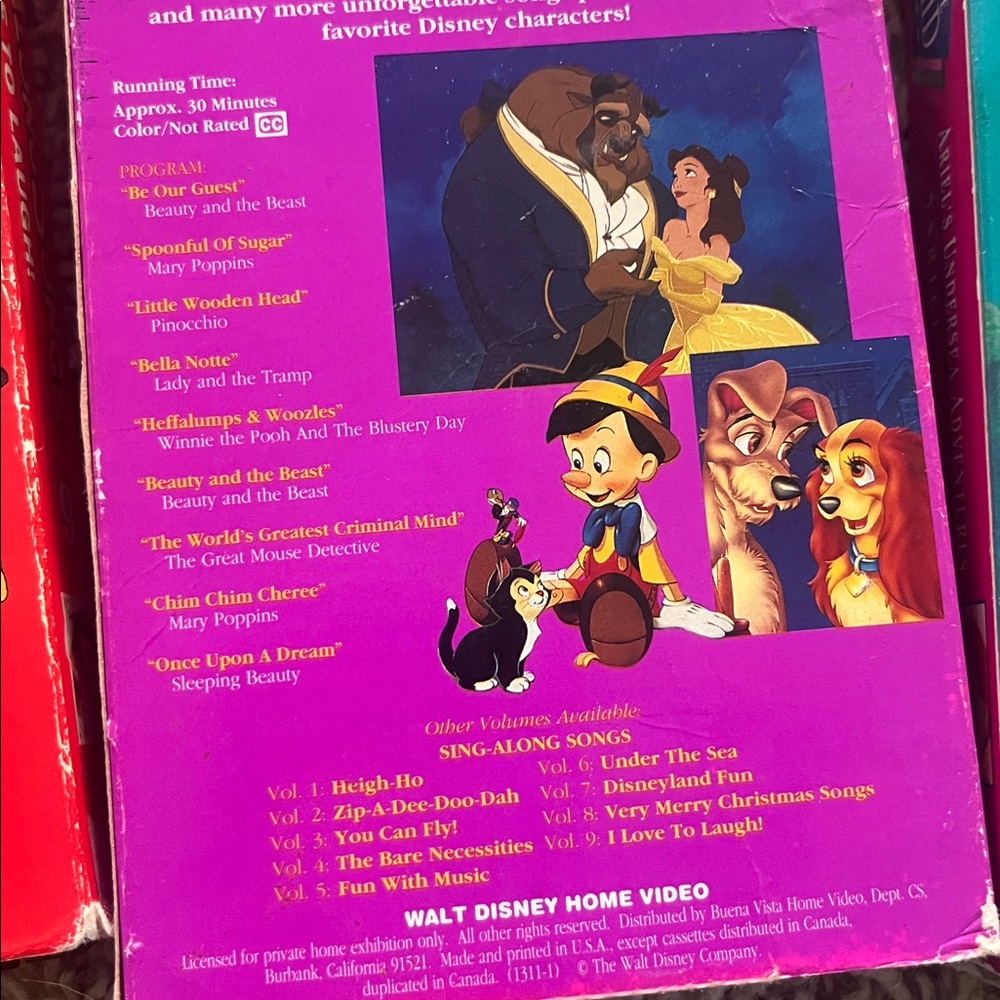 Disney VHS Sing Along bundle of 4 - Picture 5 of 7